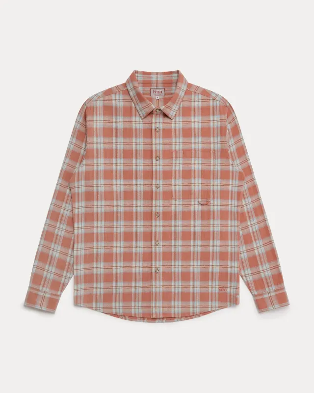 Japanese Flannel Shirt - Dusty Pink made by Fera