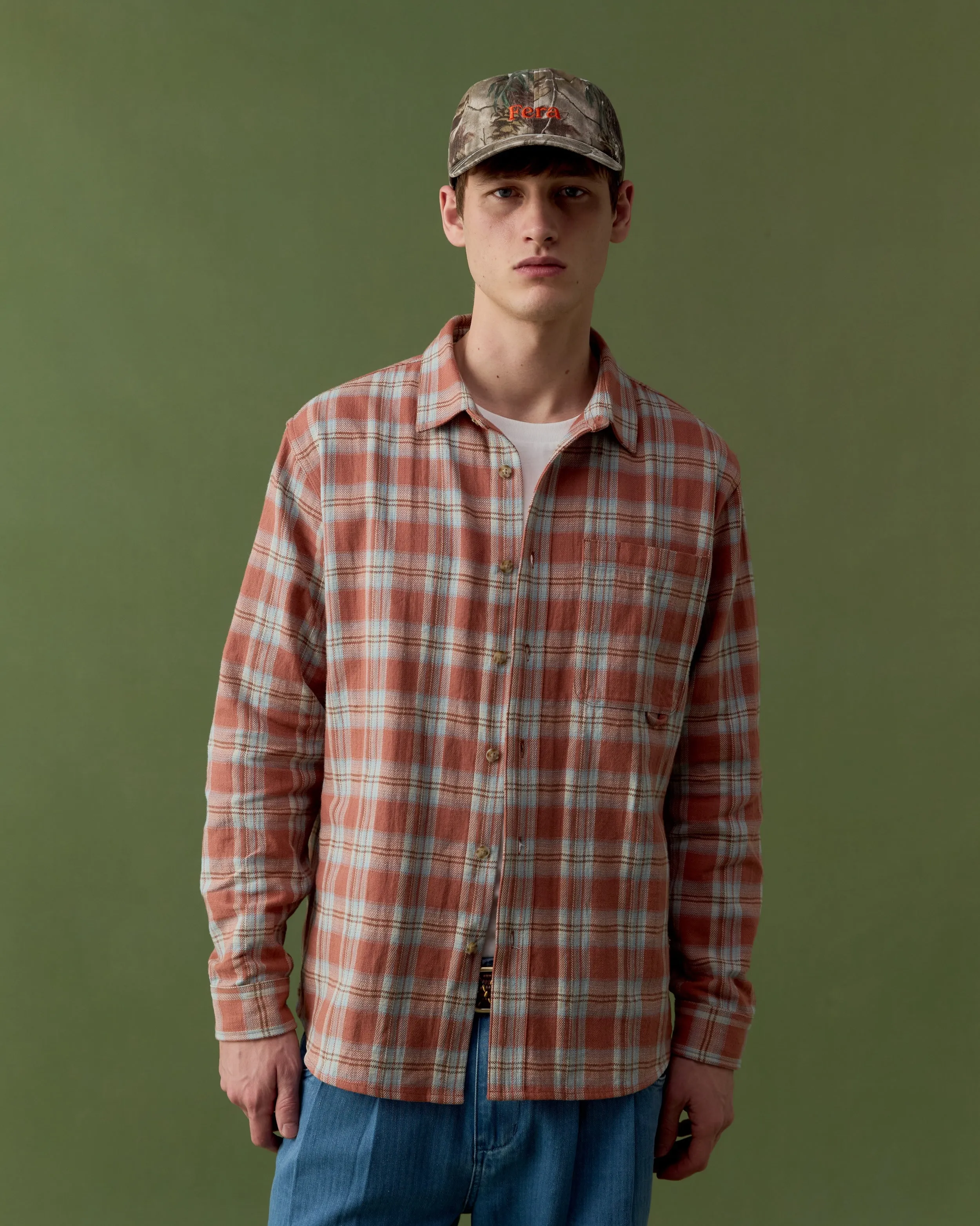 Japanese Flannel Shirt - Dusty Pink sold by Fera product image thumbnail 3