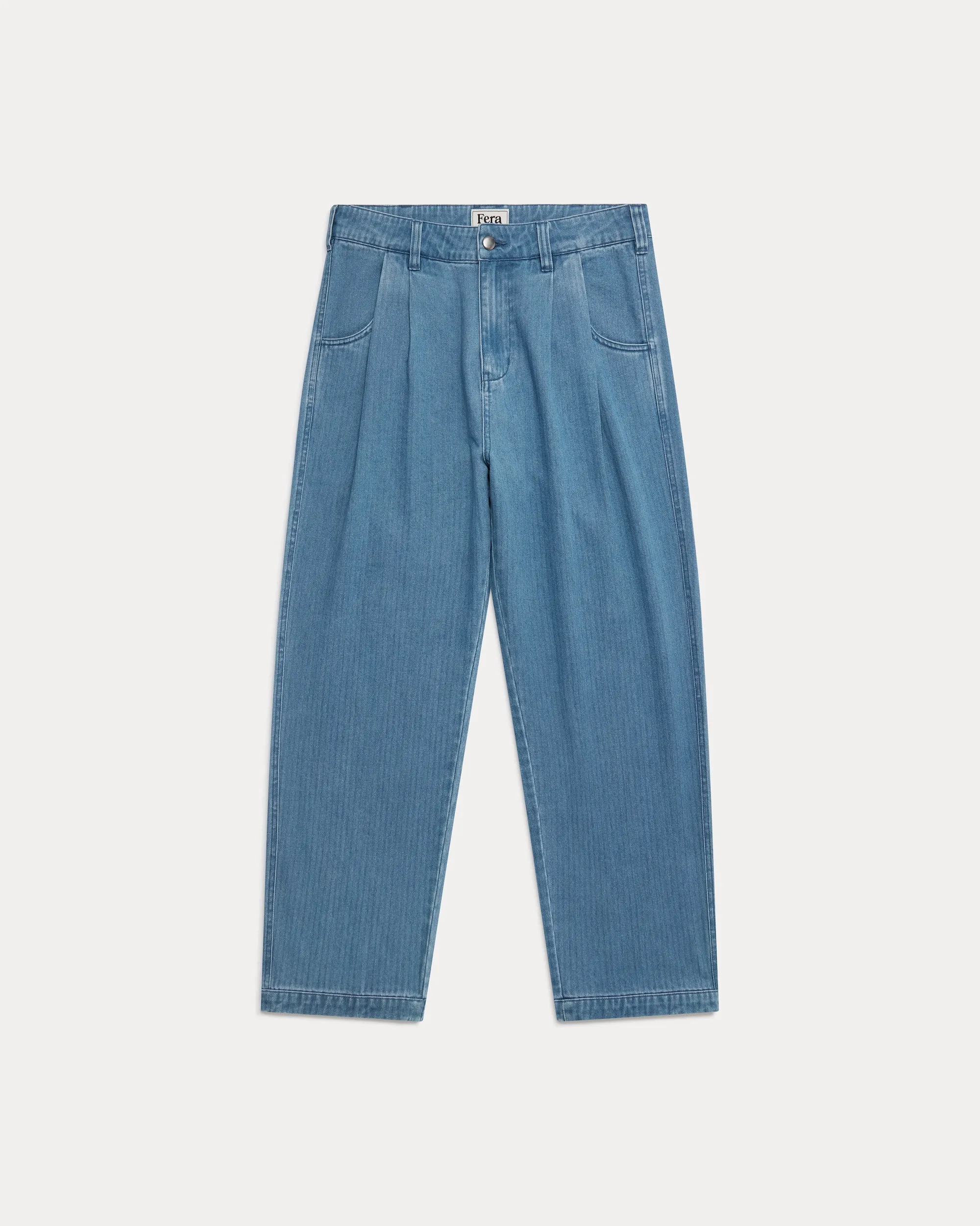 Uniform Trouser - Denim Herringbone sold by Fera