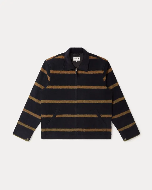 Shire Jacket - Striped Wool made by Fera