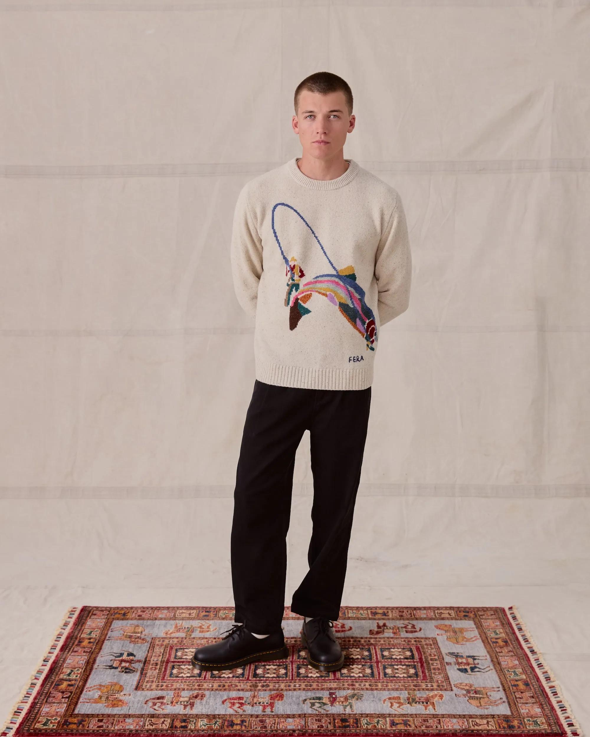 Double Haul Knit - Ecru sold by Fera product image thumbnail 3