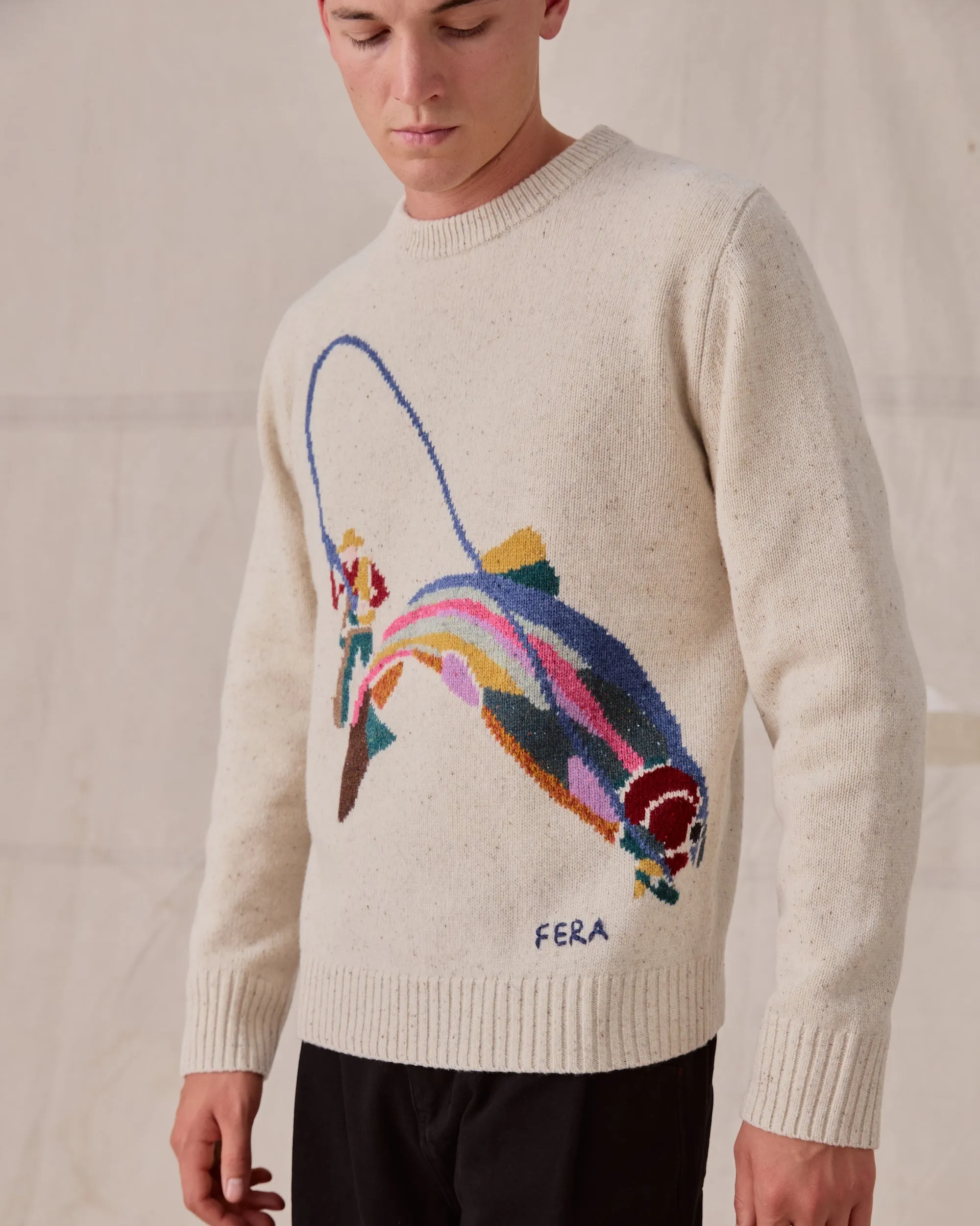 Double Haul Knit - Ecru sold by Fera product image thumbnail 4