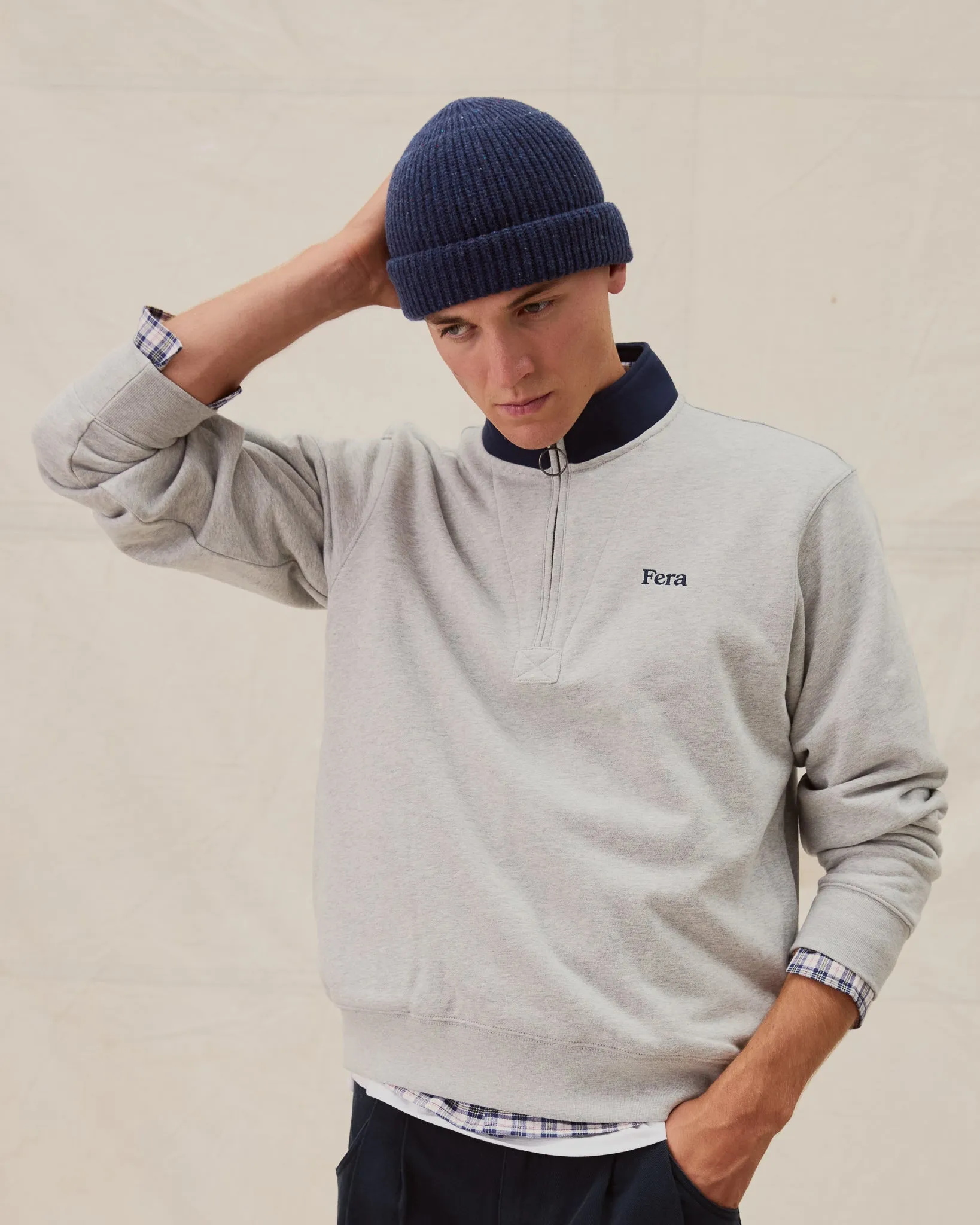 Quarter Zip - Grey sold by Fera product image thumbnail 3