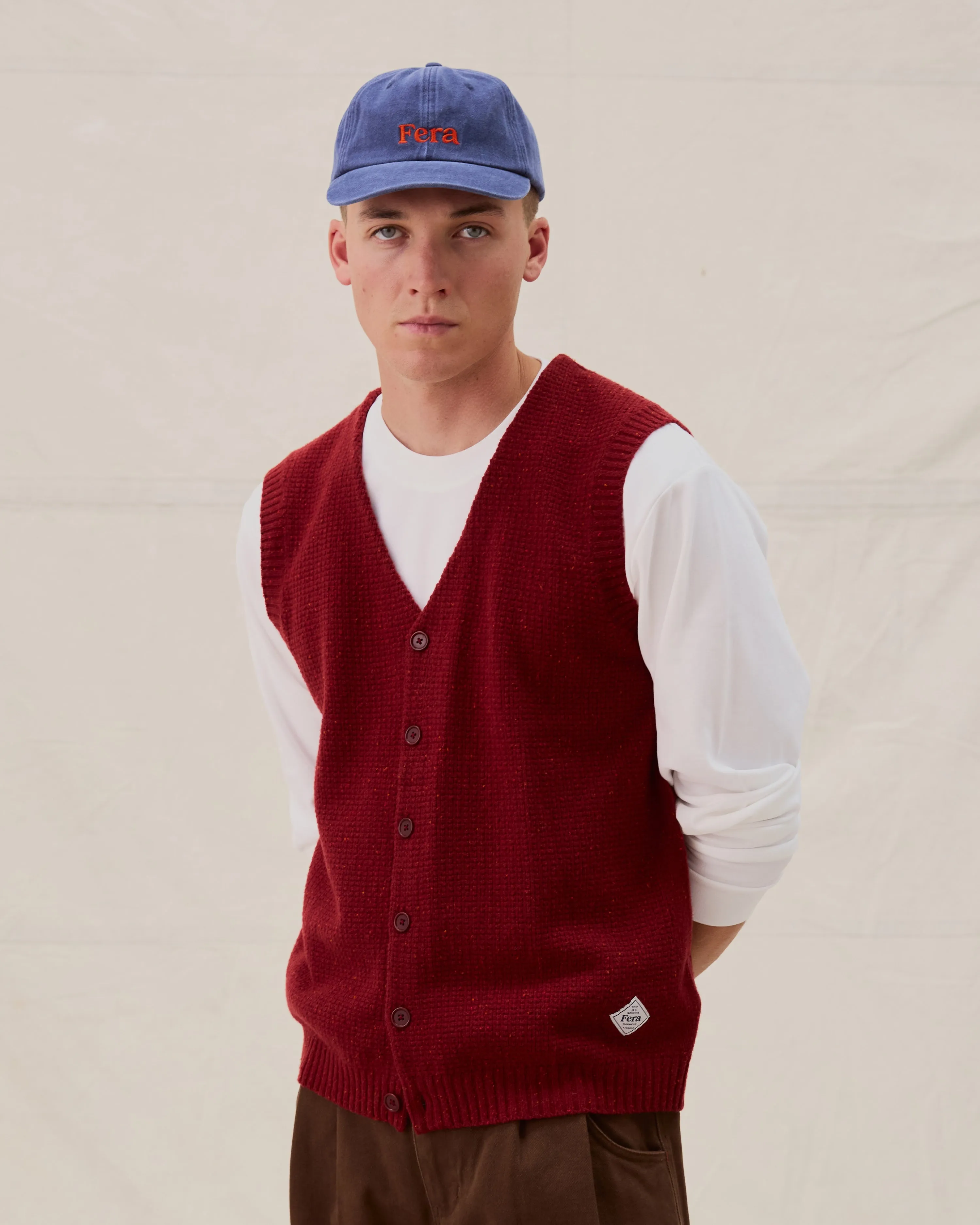 Curlew Merino Vest - Bonfire sold by Fera product image thumbnail 2
