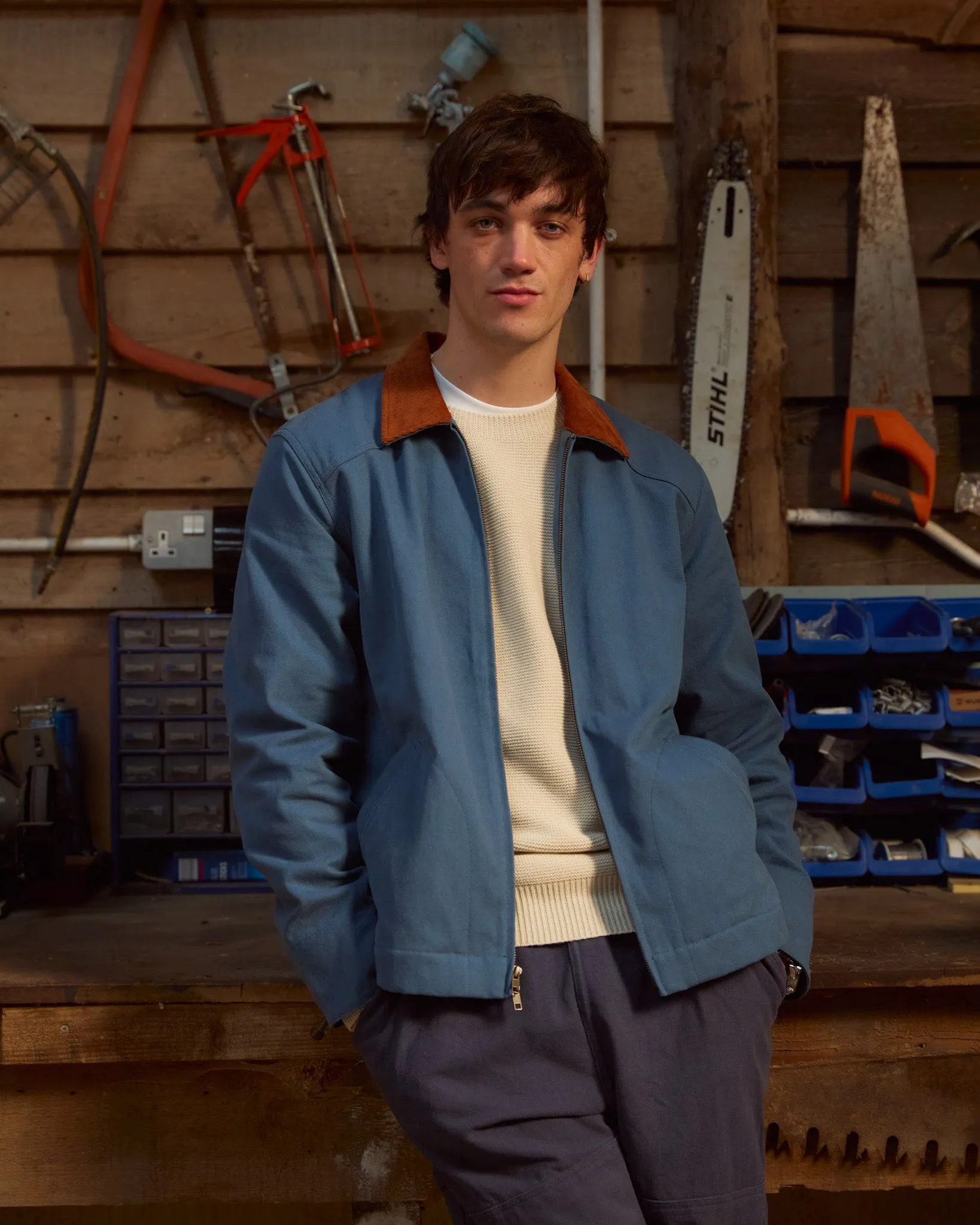 Shire Jacket - Canvas Lined - Blue sold by Fera product image thumbnail 3
