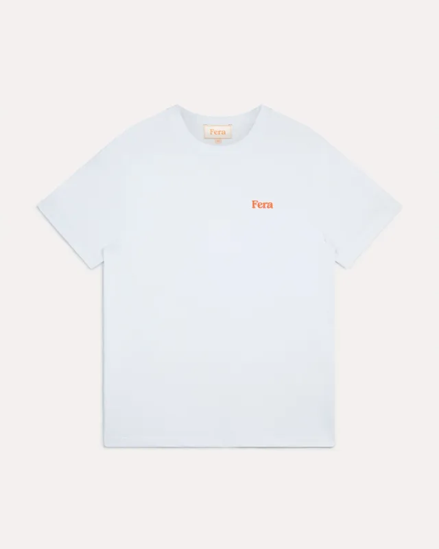 Embroidered T-Shirt - White made by Fera