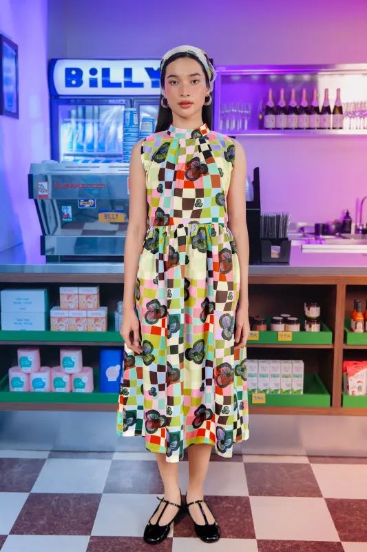 Lucid Bloom Midi Dress - Hues sold by CALLA THE LABEL