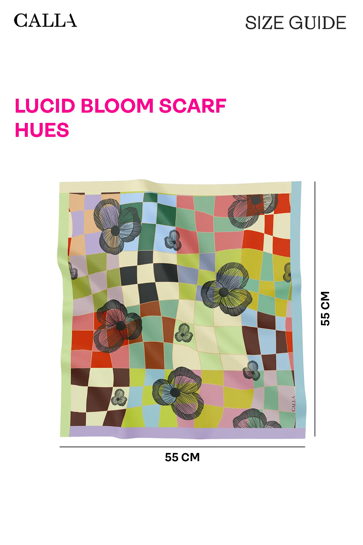 Lucid Bloom Scarf - Hues sold by CALLA THE LABEL product image thumbnail 3