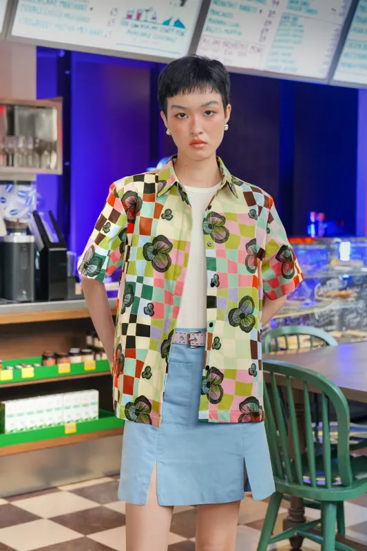 Lucid Bloom Short Shirt - Hues made by CALLA THE LABEL