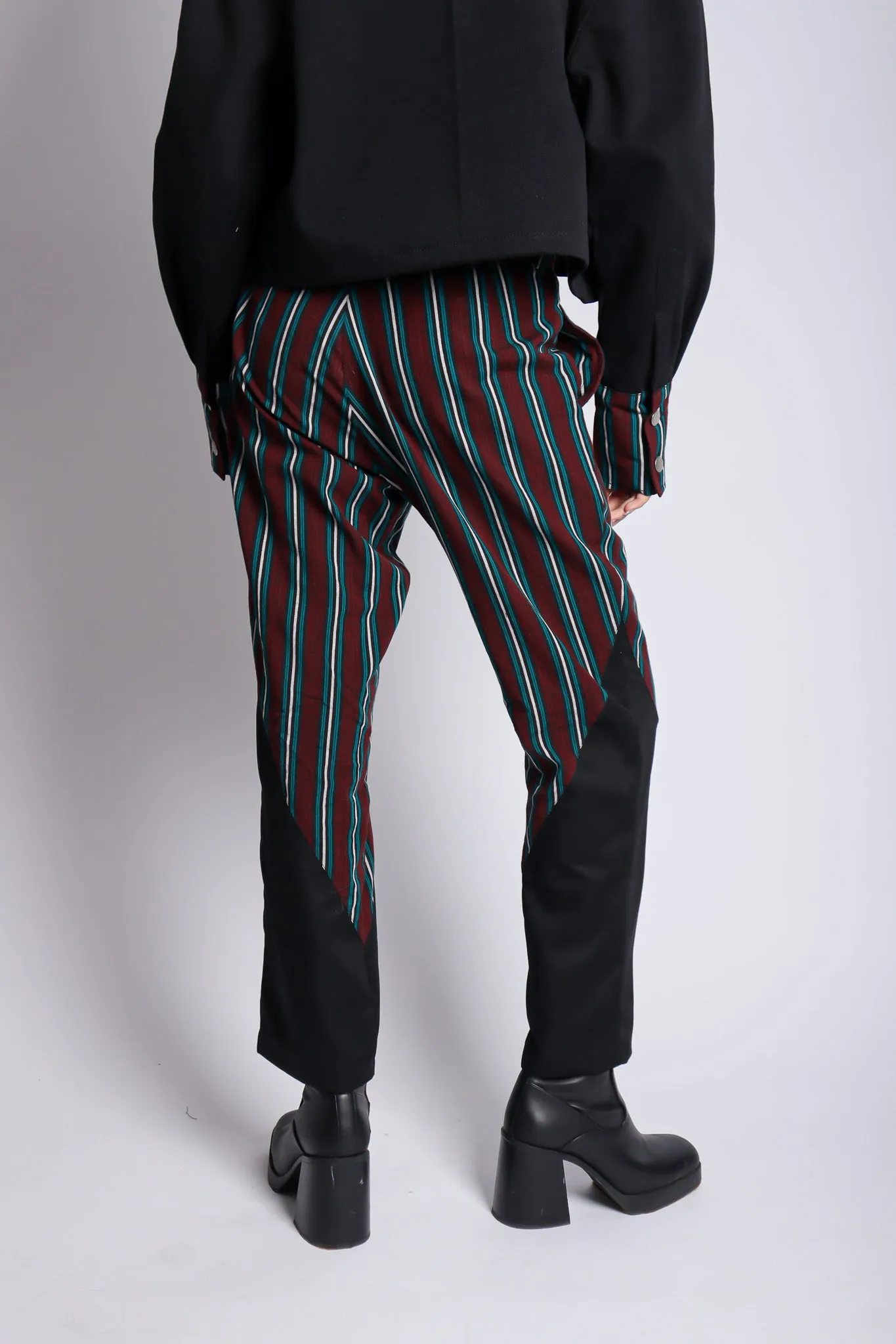 WASTRA MIX PANTS IN MAROON sold by CALLA THE LABEL product image thumbnail 3