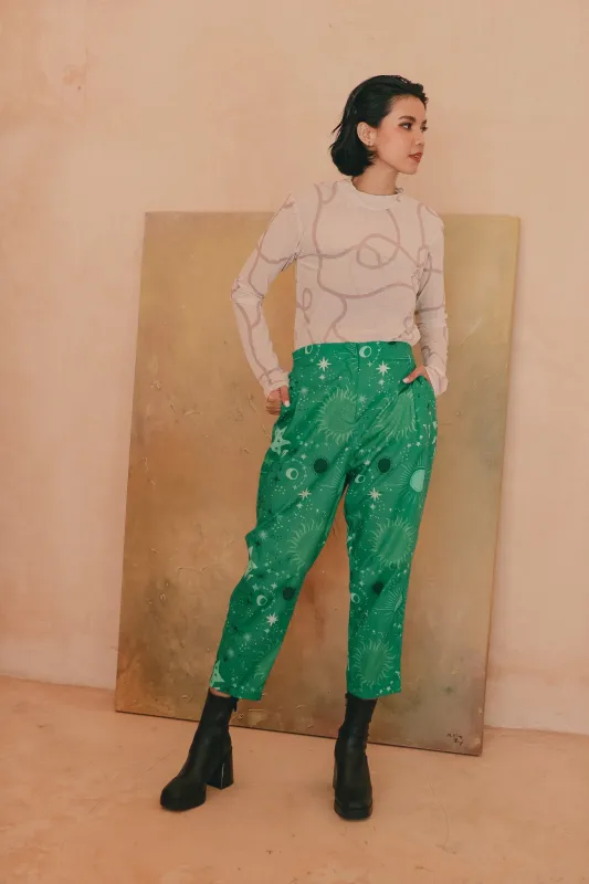 CALLA X ADINIA PANTS IN GREEN sold by CALLA THE LABEL