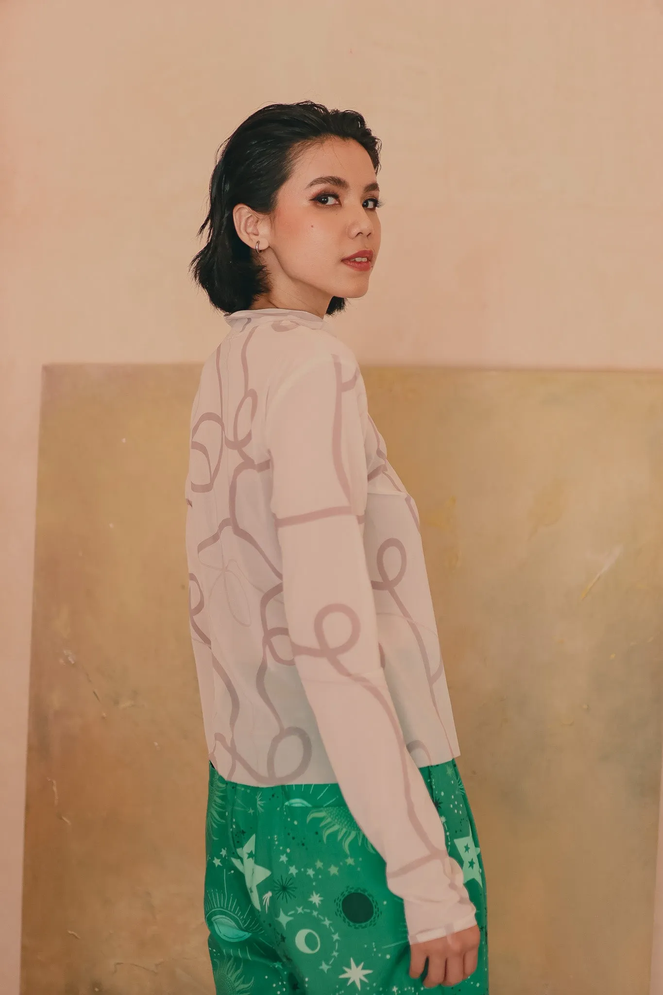 CALLA X ADINIA MESH TOP IN IVORY sold by CALLA THE LABEL product image thumbnail 4