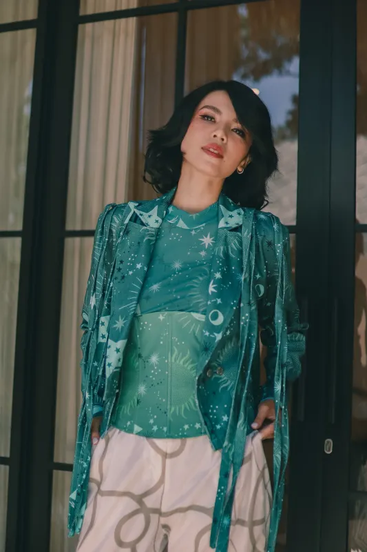 CALLA X ADINIA CAMISOLE IN GREEN sold by CALLA THE LABEL