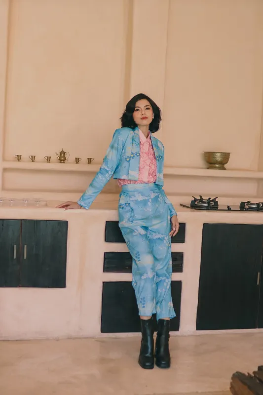 CALLA X ADINIA PANTS IN BLUE sold by CALLA THE LABEL