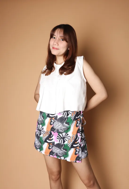 BLACK MONSTERA DENIM SKORT sold by CALLA THE LABEL