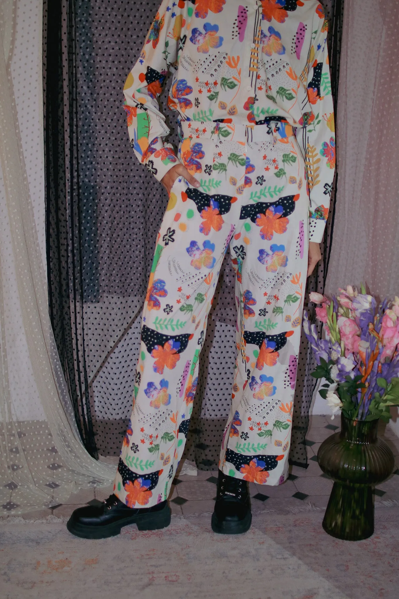 BLOOMING RAYA PALAZZO PANTS sold by CALLA THE LABEL