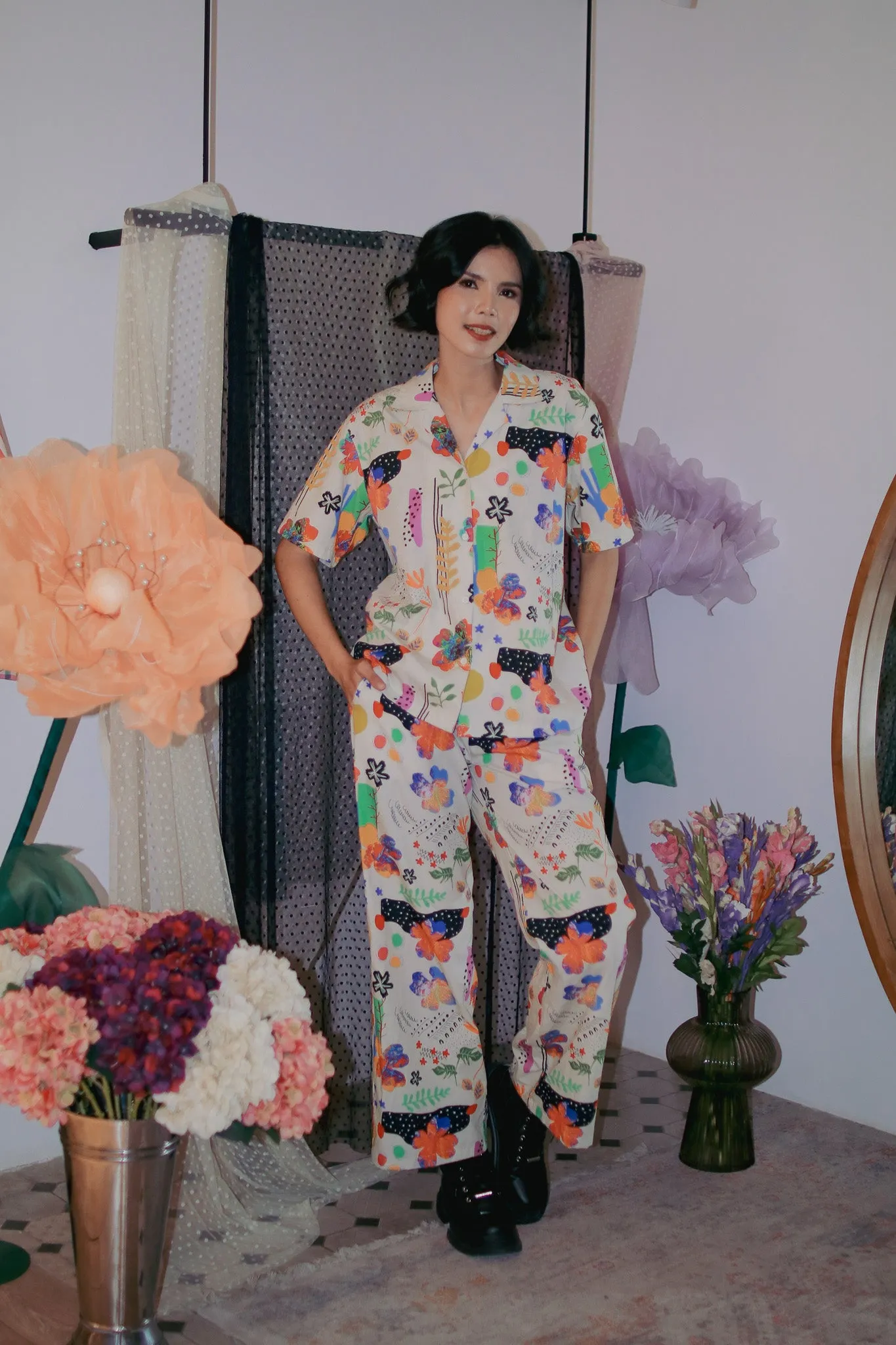 BLOOMING RAYA PALAZZO PANTS sold by CALLA THE LABEL product image thumbnail 2