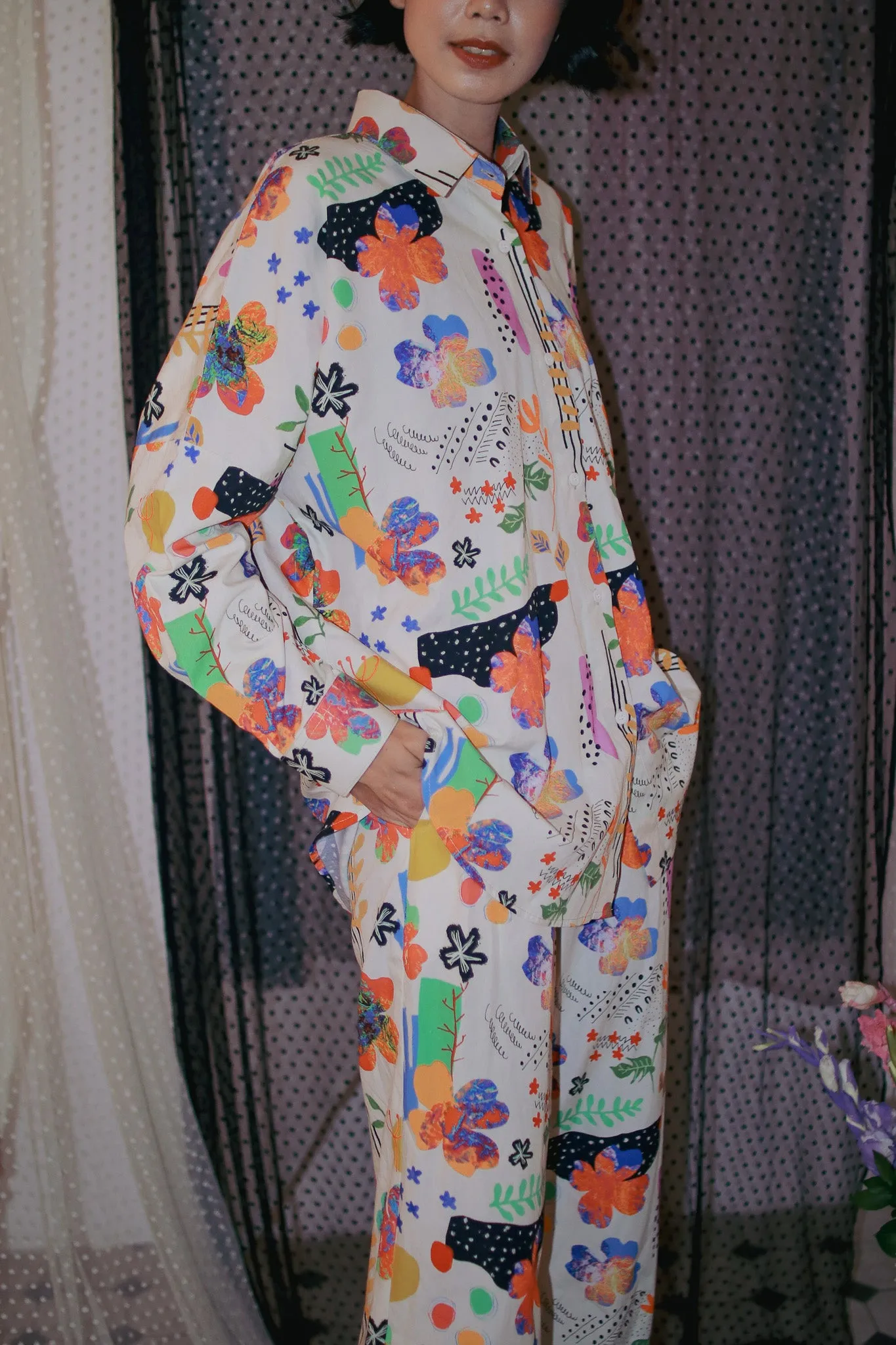 BLOOMING RAYA PALAZZO PANTS sold by CALLA THE LABEL product image thumbnail 3