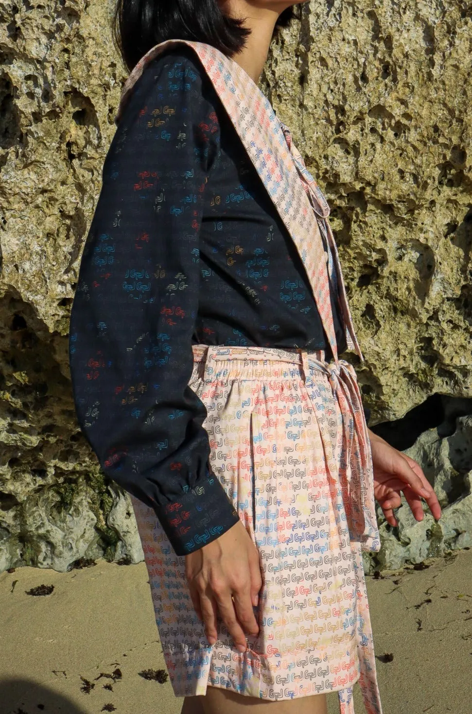 CTL CREAM RIBBON SHORT PANTS sold by CALLA THE LABEL product image thumbnail 3