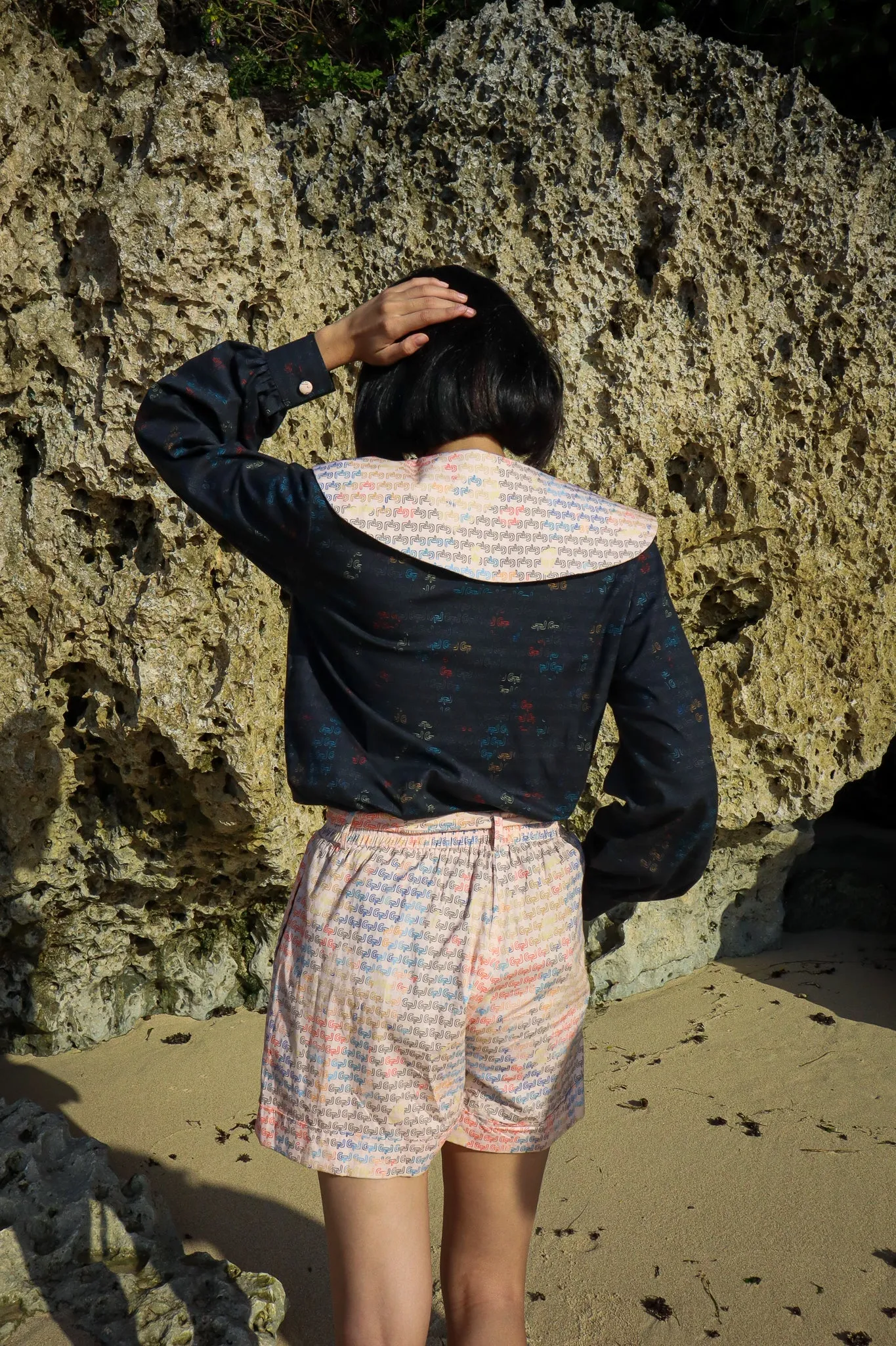 CTL CREAM RIBBON SHORT PANTS sold by CALLA THE LABEL product image thumbnail 4