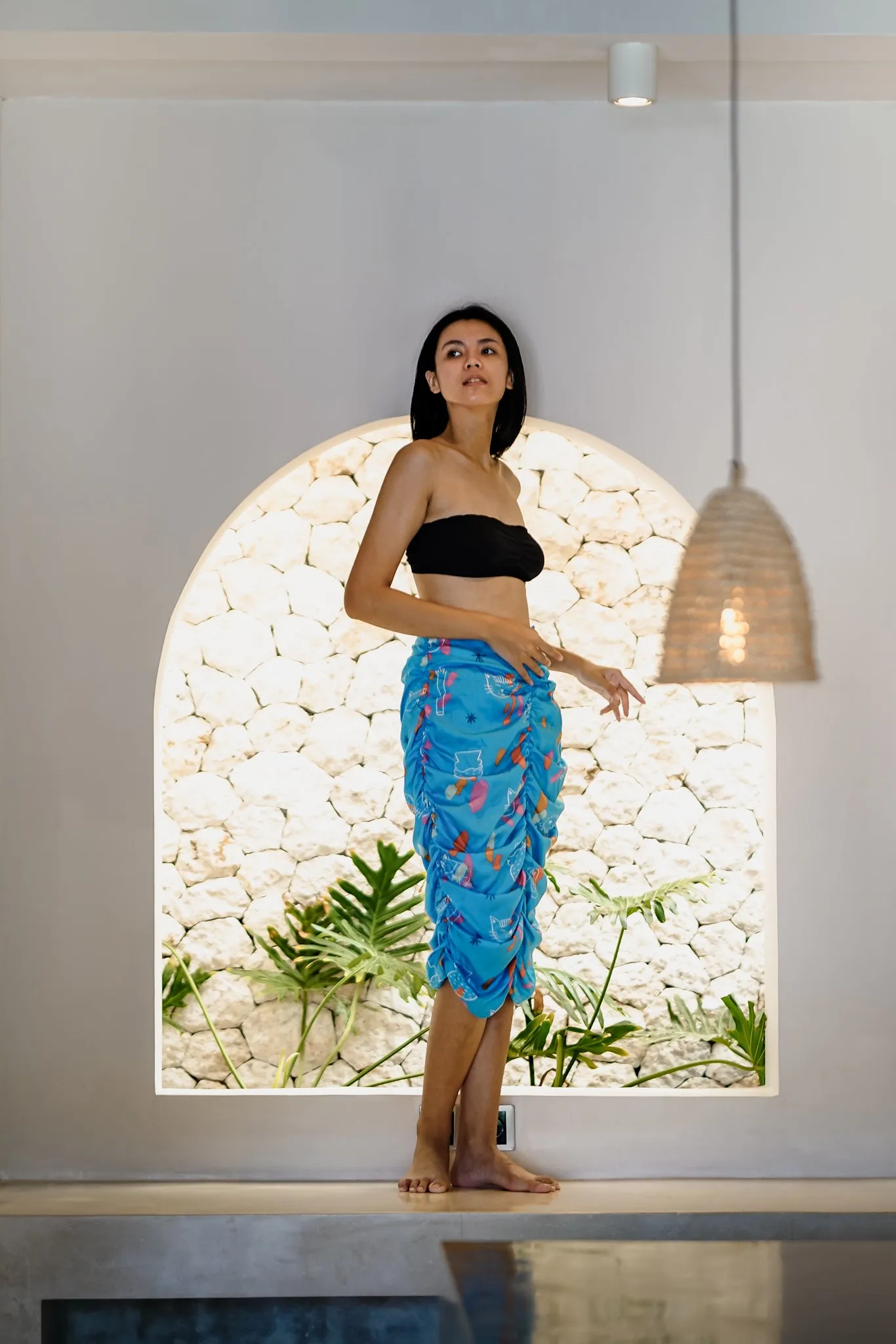 CAT BLUE SKIRT sold by CALLA THE LABEL product image thumbnail 2