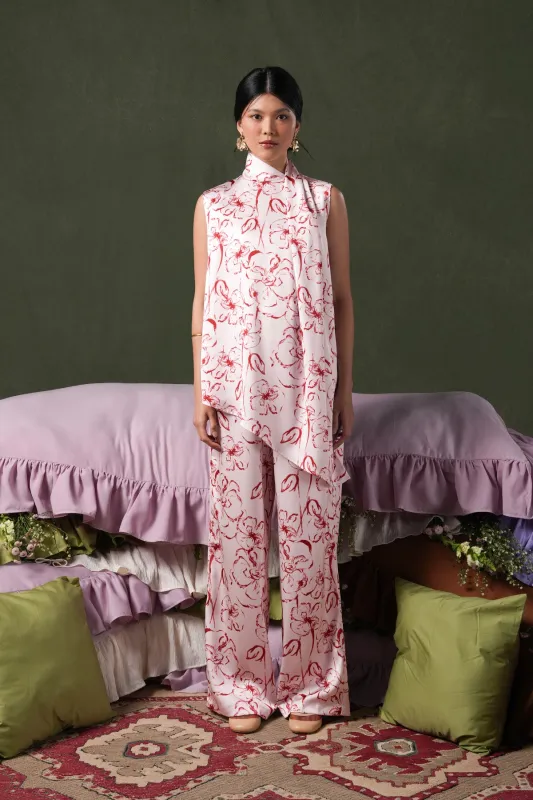 Rosansy Drapery Blouse - Blush made by CALLA THE LABEL