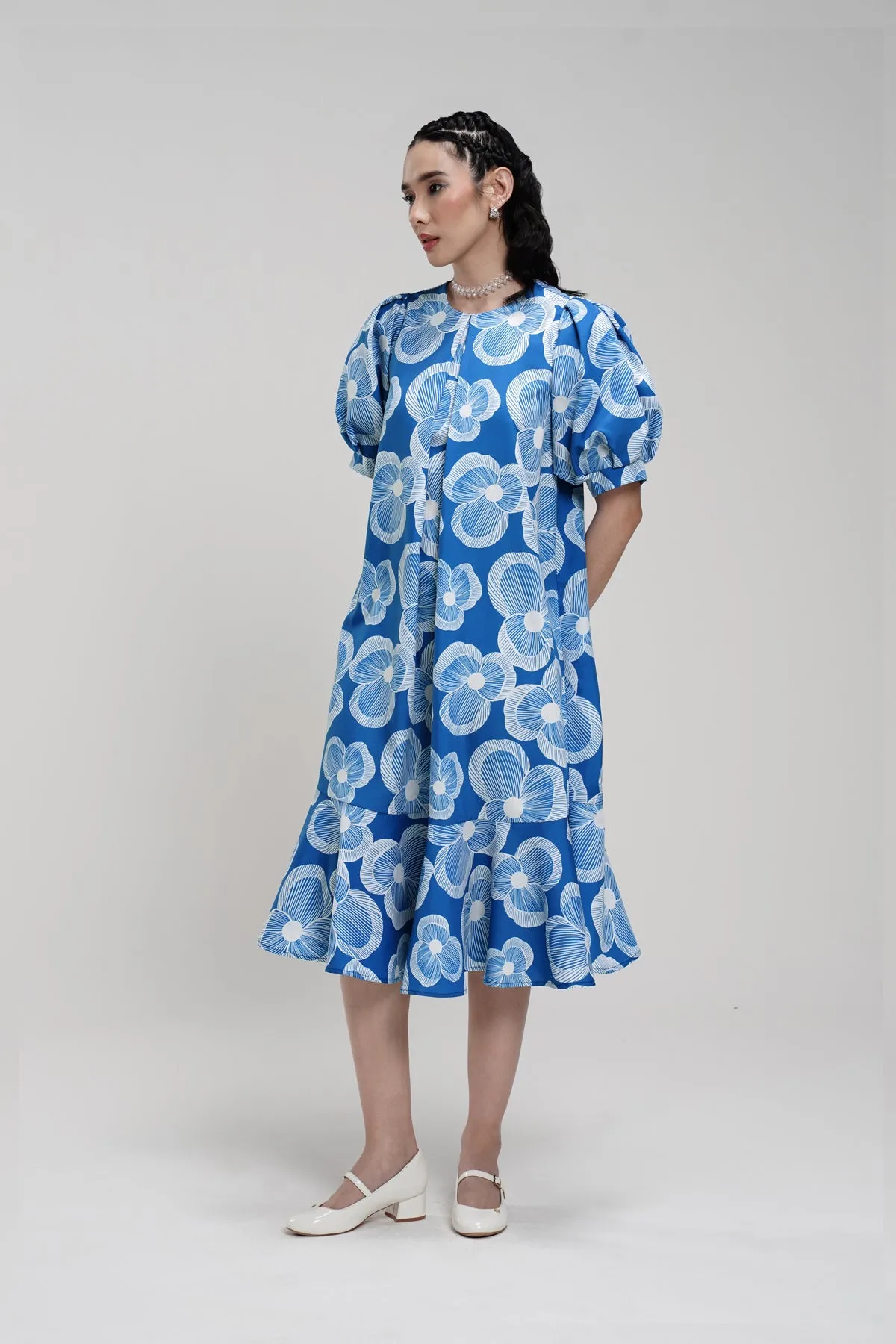 Karmen Midi Dress - Blue sold by CALLA THE LABEL product image thumbnail 4