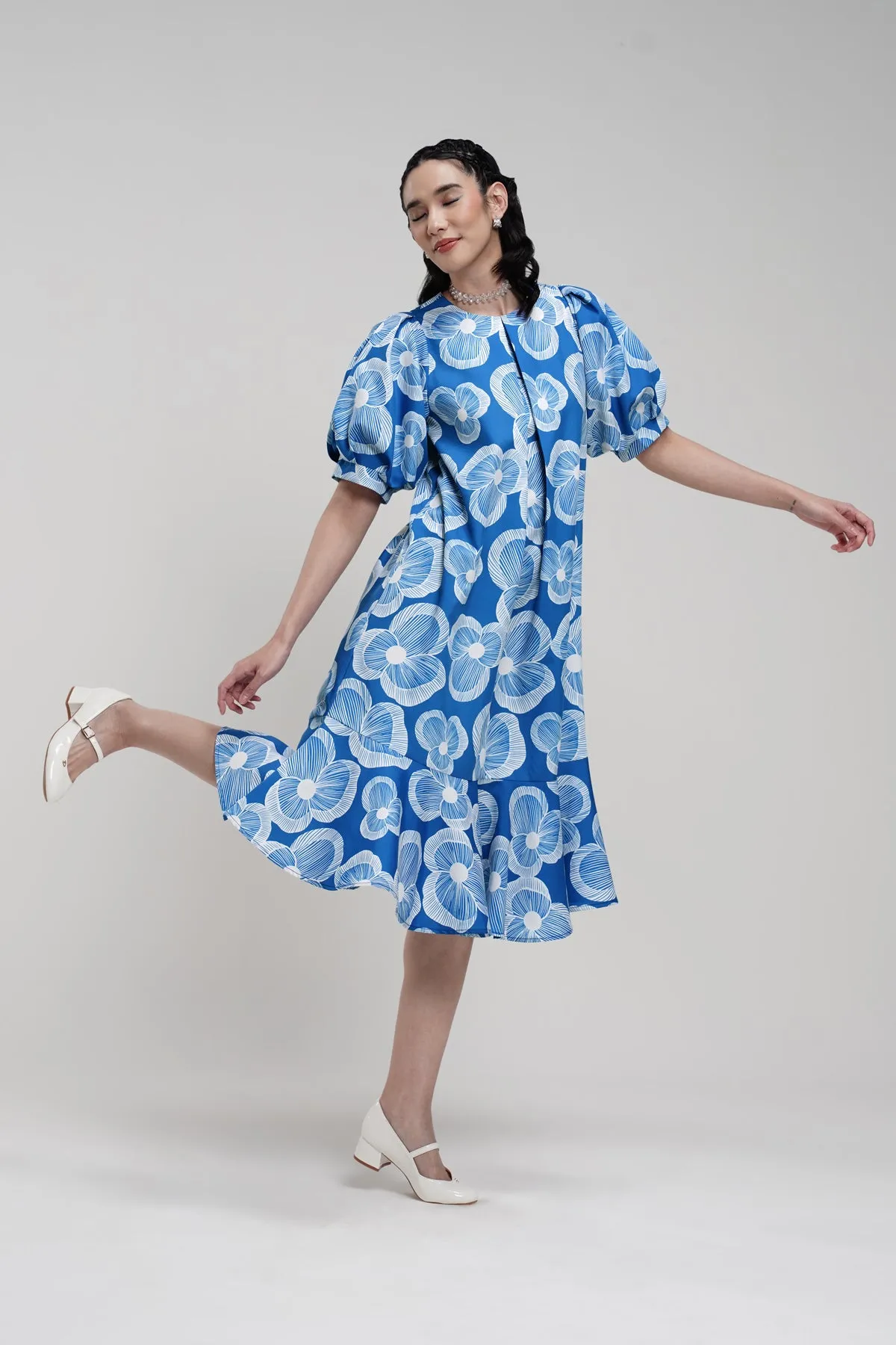 Karmen Midi Dress - Blue sold by CALLA THE LABEL