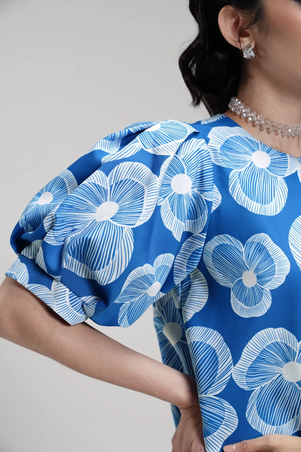 Karmen Midi Dress - Blue sold by CALLA THE LABEL product image thumbnail 2