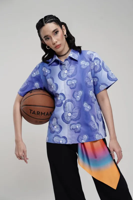 Milly Basic Shirt - Blue made by CALLA THE LABEL