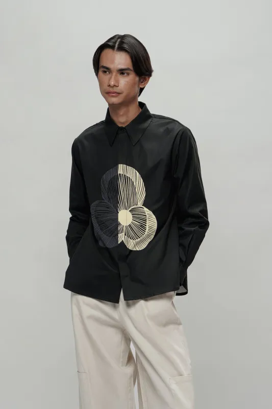 Naomi Oversized Shirt - Phantom sold by CALLA THE LABEL