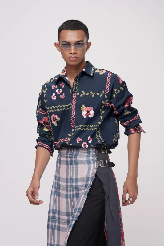 Grannies Oversized Shirt - Ocean made by CALLA THE LABEL