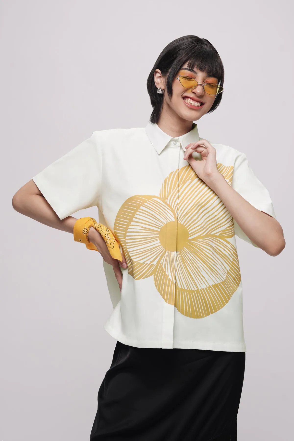 Mora Shirt - White Yell-o sold by CALLA THE LABEL product image thumbnail 4