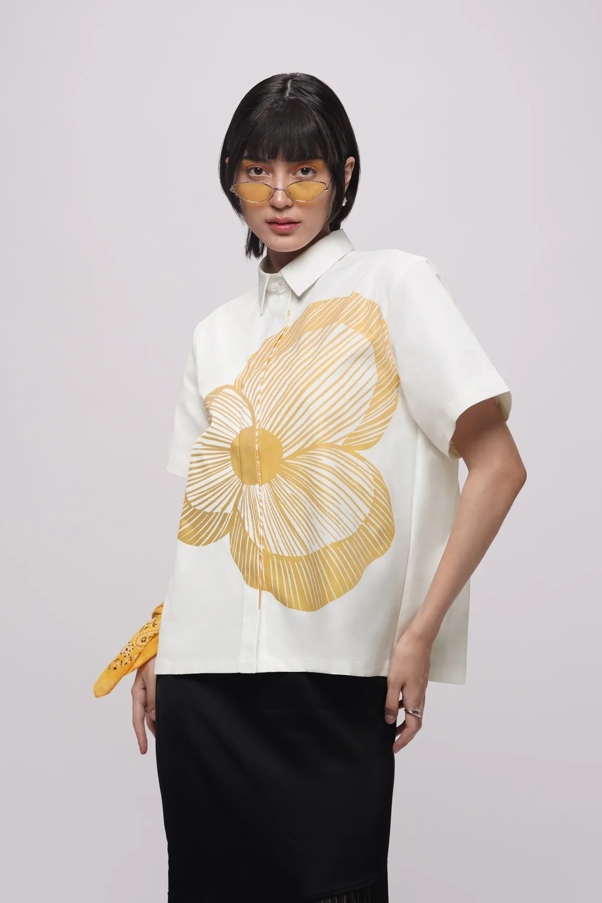 Mora Shirt - White Yell-o sold by CALLA THE LABEL product image thumbnail 3