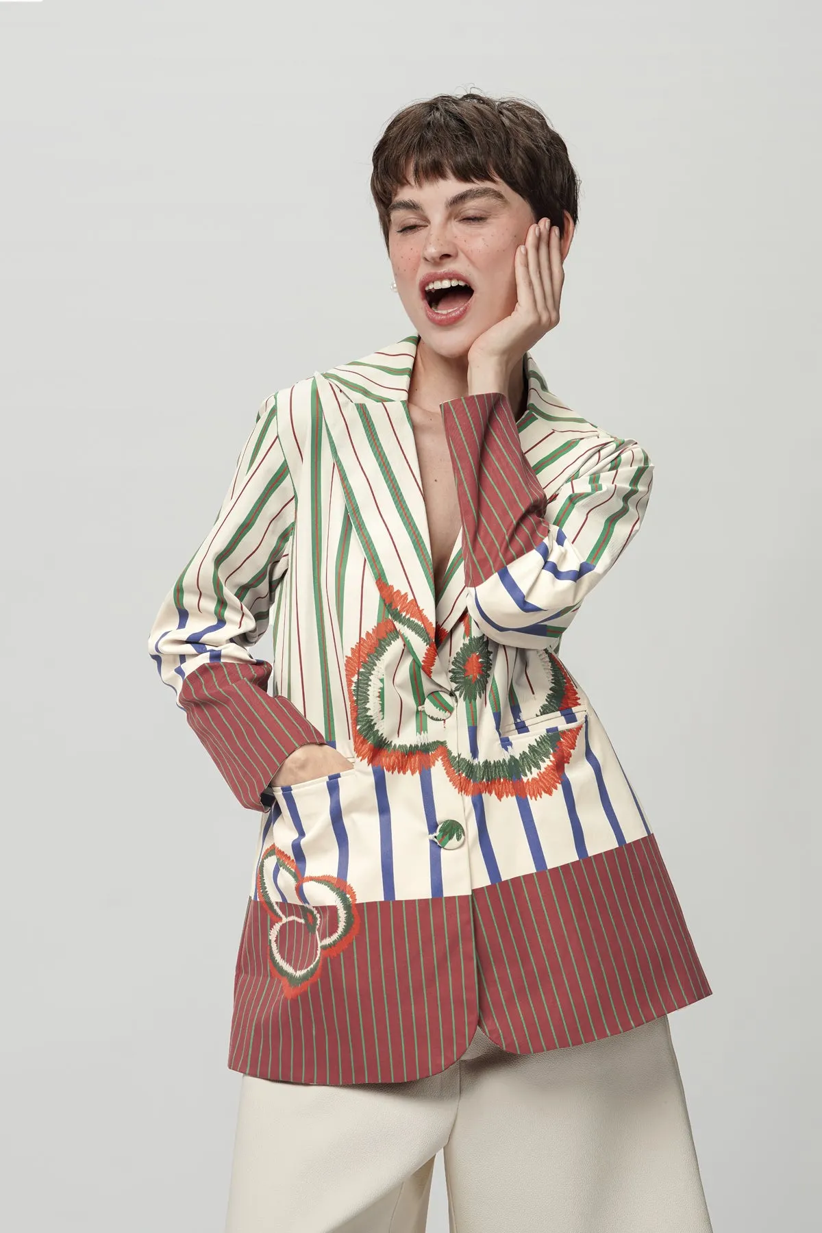 Megan Blazer - Autumn Brick sold by CALLA THE LABEL product image thumbnail 2