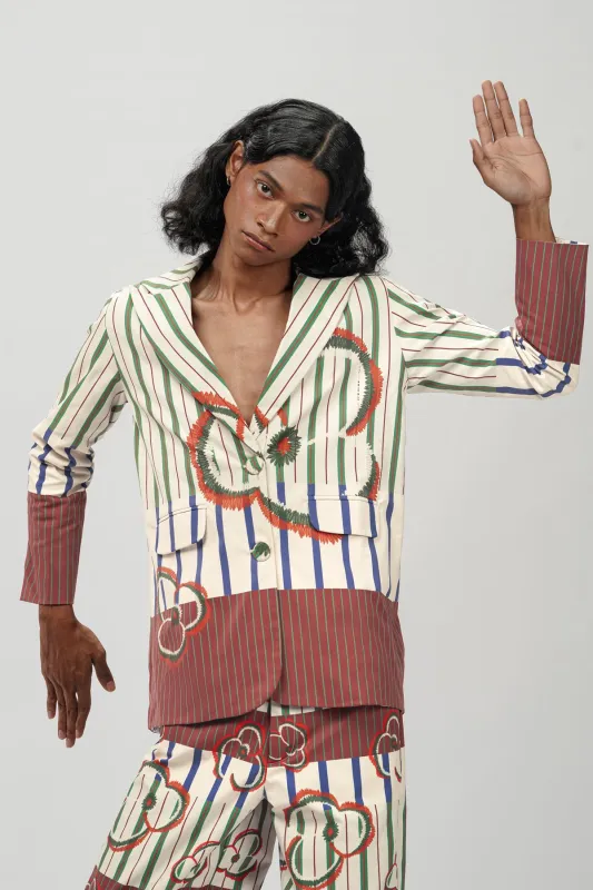 Megan Blazer - Autumn Brick sold by CALLA THE LABEL