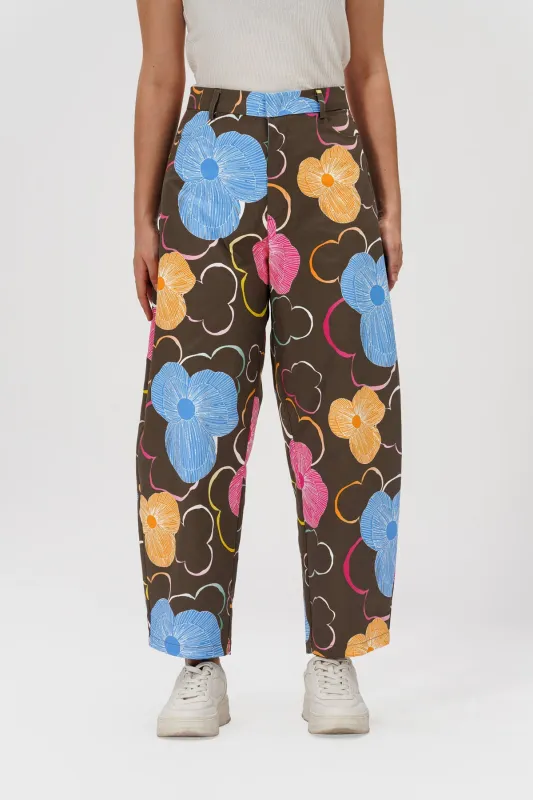 Bowie Barrel Pants - Toffee made by CALLA THE LABEL