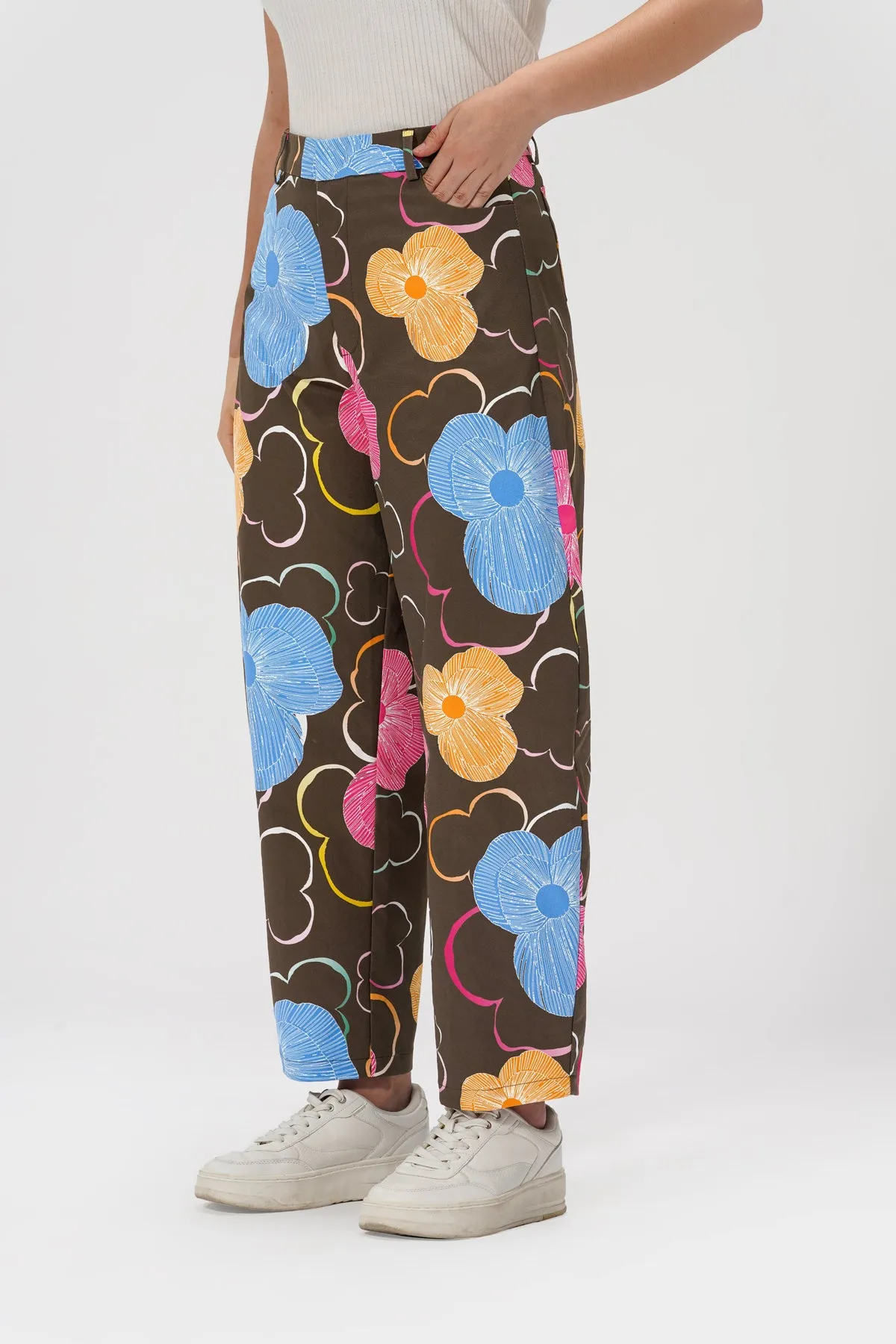 Bowie Barrel Pants - Toffee sold by CALLA THE LABEL product image thumbnail 2
