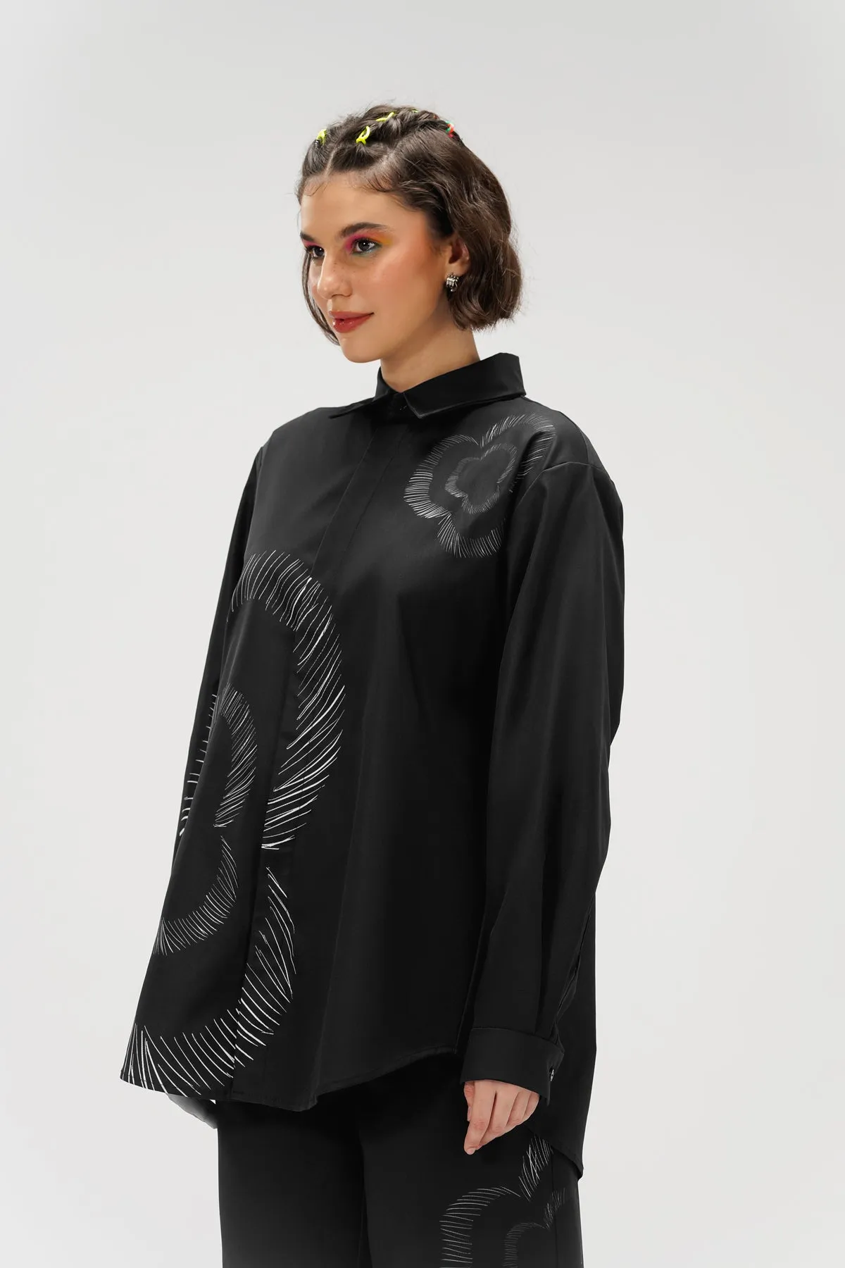 Daniella Long Shirt - Truffle sold by CALLA THE LABEL product image thumbnail 3