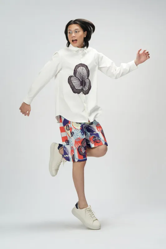 Dayna Long Shirt - Plum made by CALLA THE LABEL