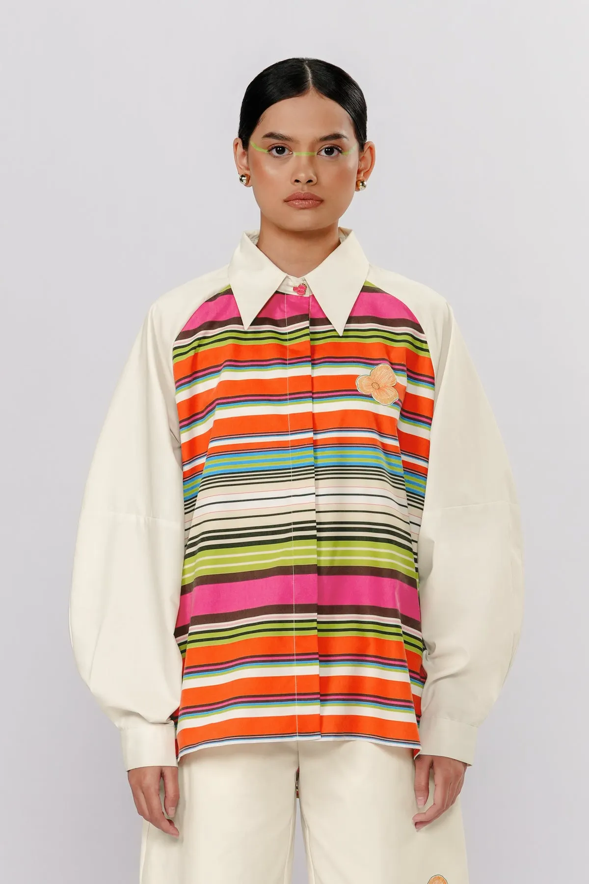 Misty Outer Shirt - Vermillion sold by CALLA THE LABEL