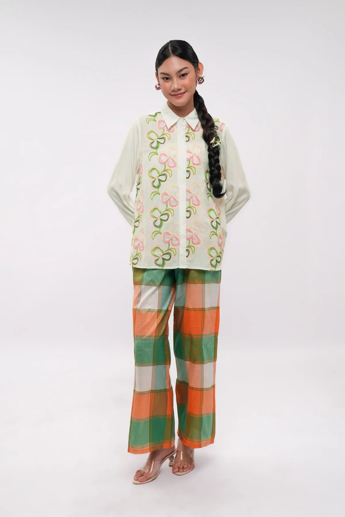 Averin Embroidery Shirt - Milk sold by CALLA THE LABEL product image thumbnail 4