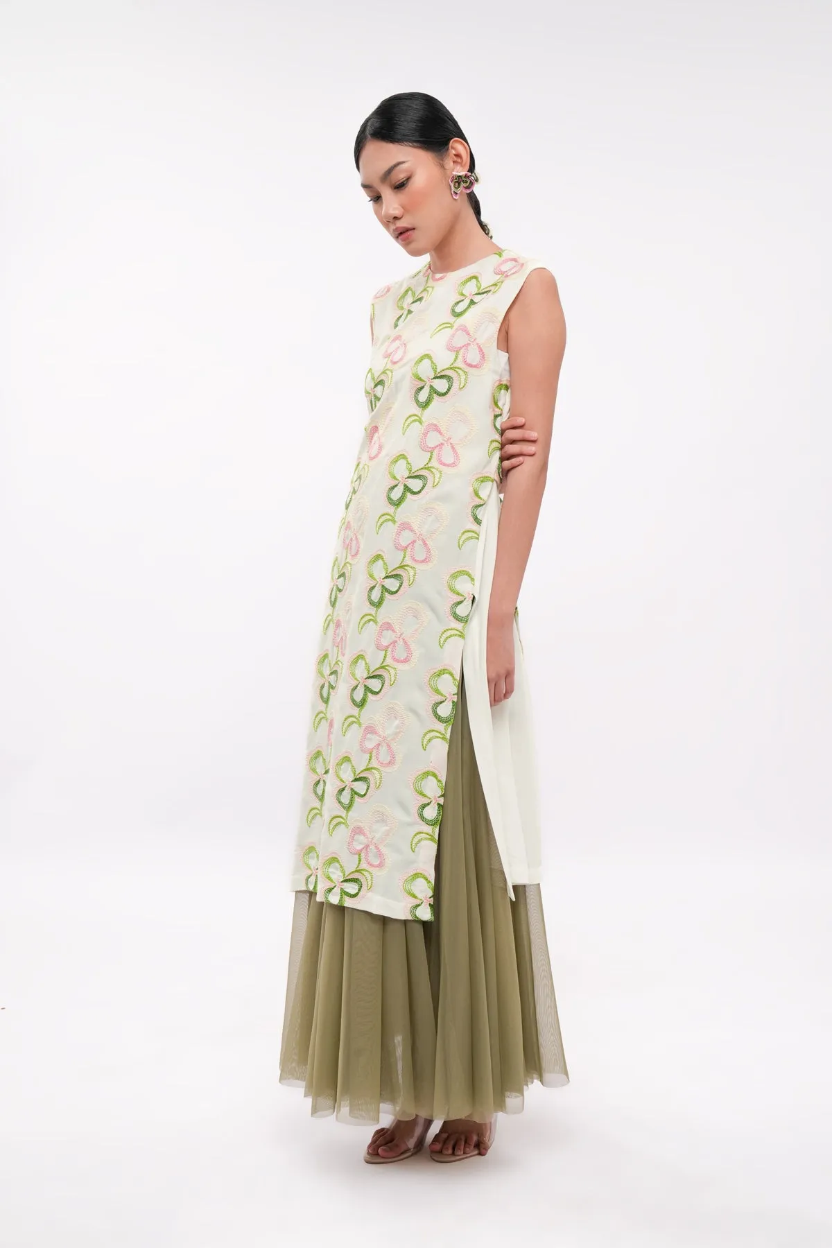 Averin Sleeveless Tunic - Milk sold by CALLA THE LABEL product image thumbnail 3