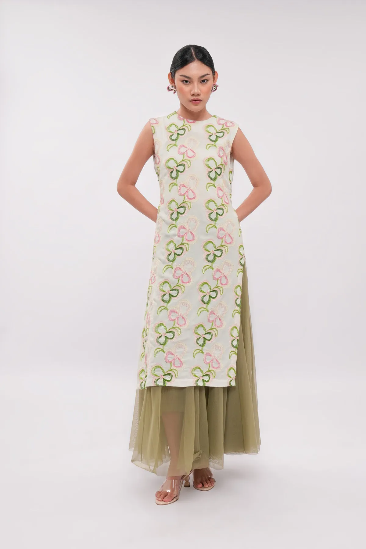 Averin Sleeveless Tunic - Milk sold by CALLA THE LABEL