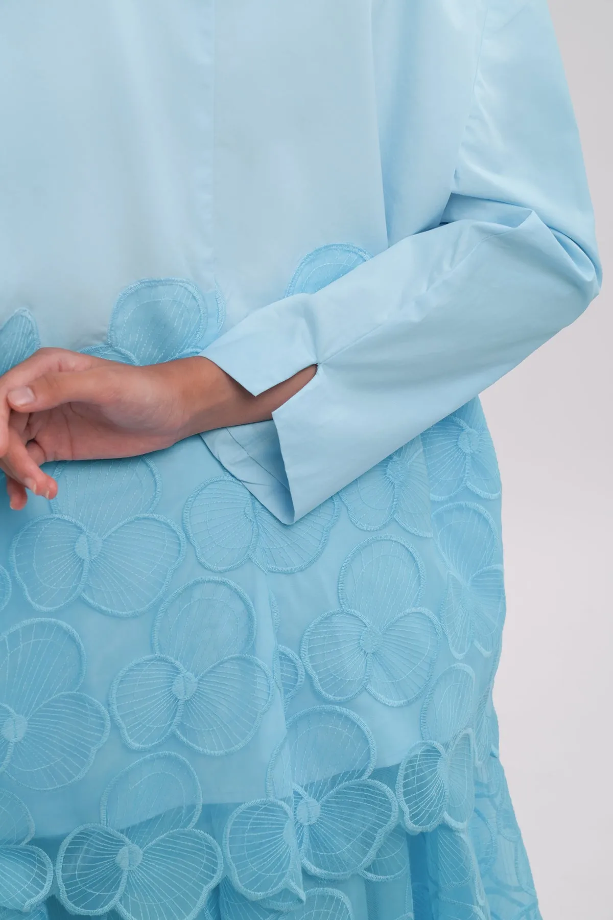 Liora Organza Blazer - Sky sold by CALLA THE LABEL product image thumbnail 2