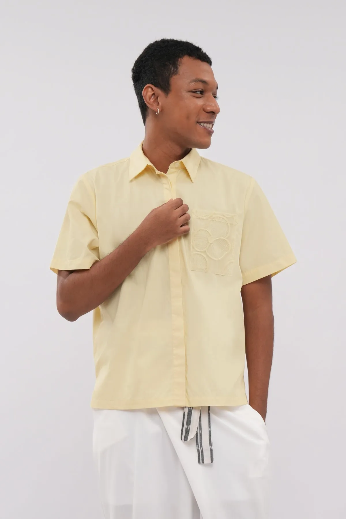 Elora Pocket Shirt - Butter sold by CALLA THE LABEL product image thumbnail 4