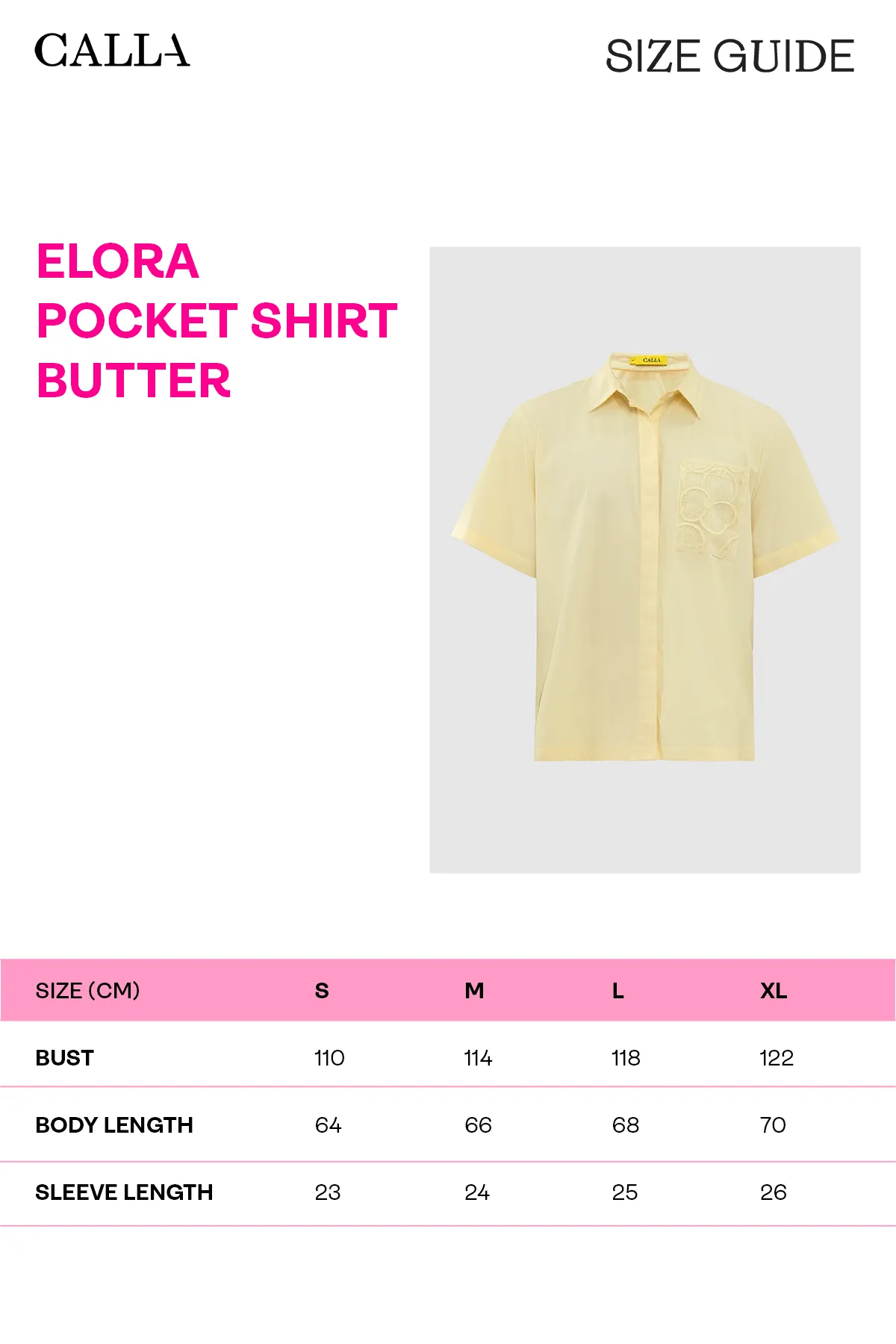 Elora Pocket Shirt - Butter sold by CALLA THE LABEL product image thumbnail 5