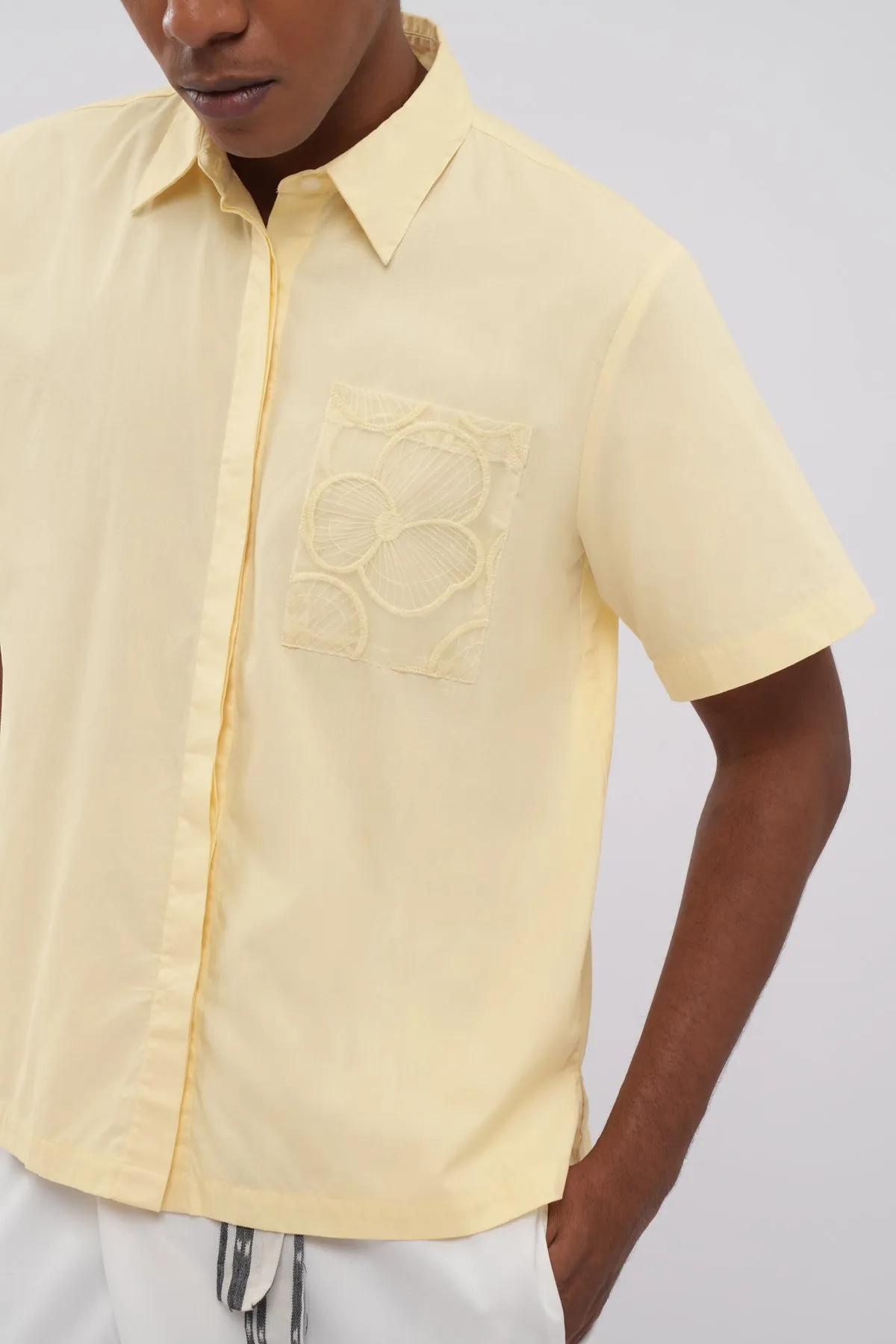 Elora Pocket Shirt - Butter sold by CALLA THE LABEL product image thumbnail 3