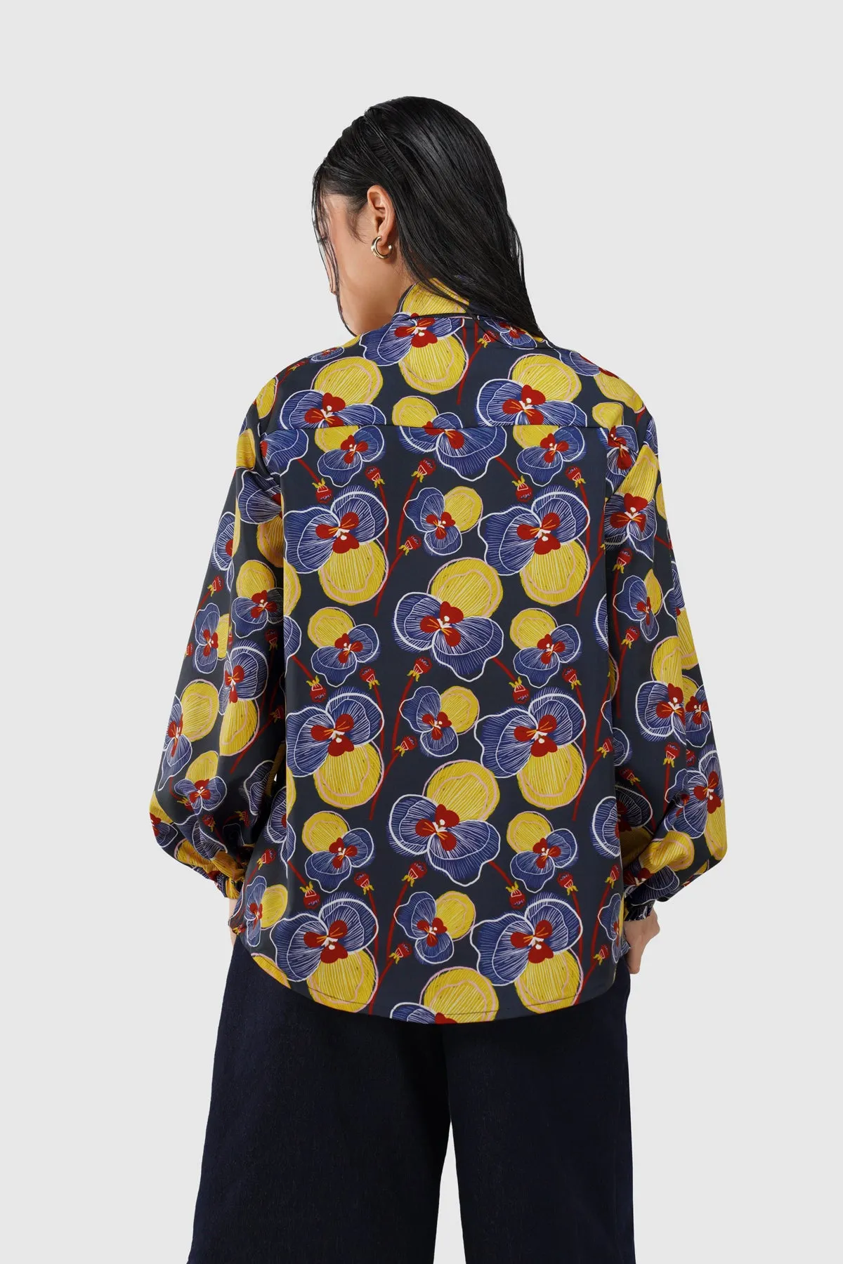 Helena Long Shirt - Midnight sold by CALLA THE LABEL product image thumbnail 4