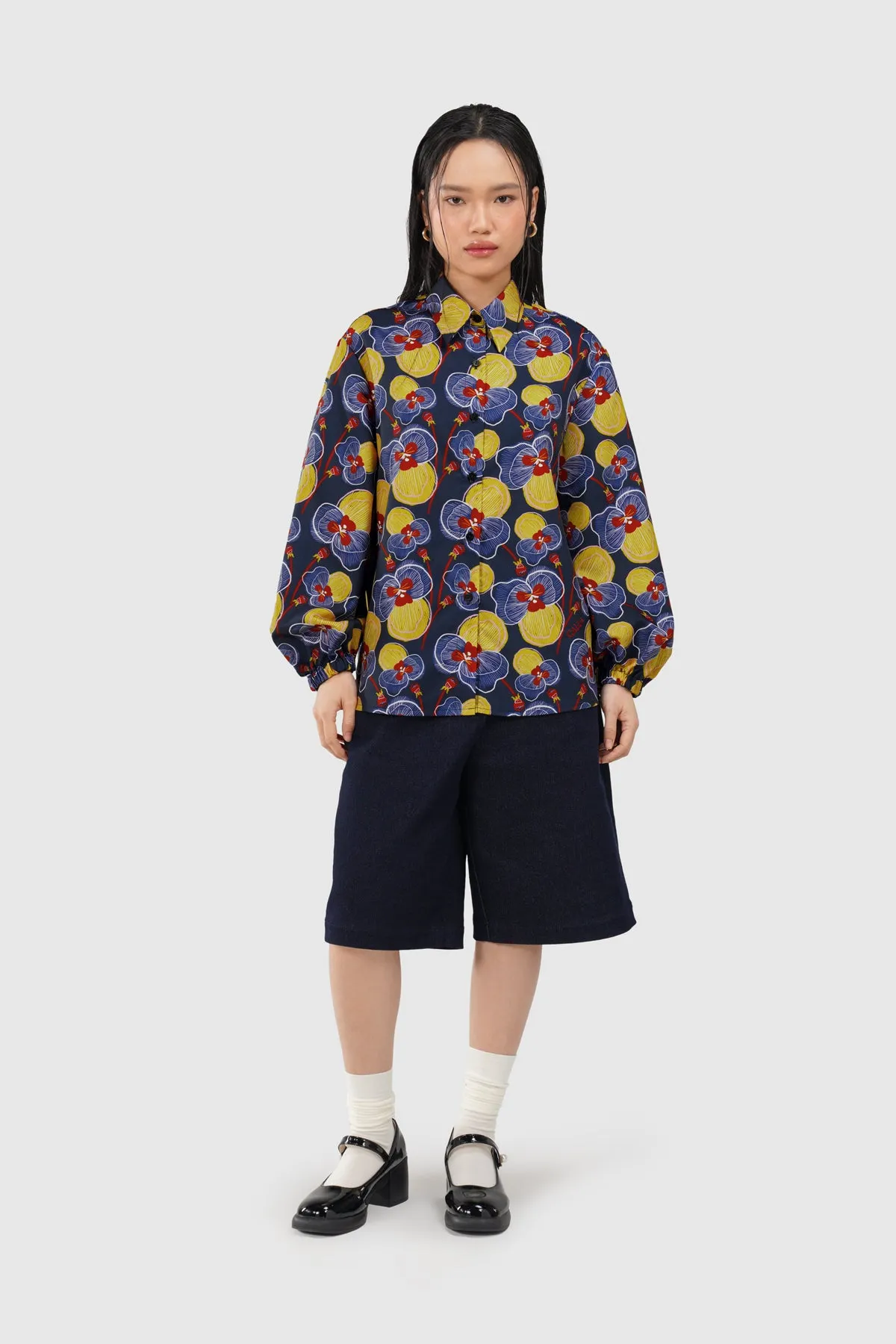 Helena Long Shirt - Midnight sold by CALLA THE LABEL product image thumbnail 5